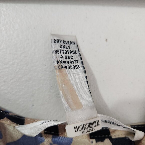 Diane von Furstenberg Cami Tank Top Womens Small Silk Multicolor Abstract Print - Picture 4 of 9